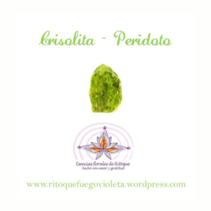 peridoto crisolita esencias florales de ritoque